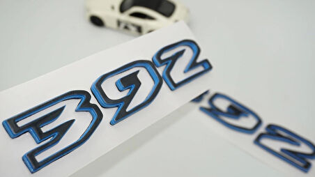 DK Tuning Wrangler Rubicon 392 Mavi Siyah Kaput Yazı Jeep İle Uyumlu