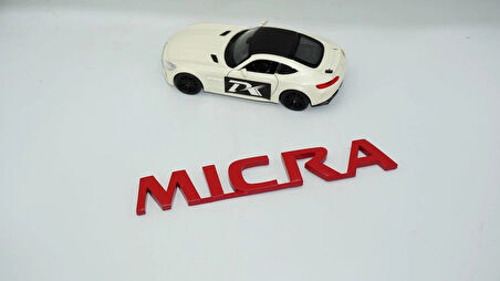 DK Tuning Nissan Micra Kırmızı ABS 3M 3D Bagaj Yazı Logo Arma