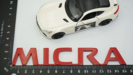 DK Tuning Nissan Micra Kırmızı ABS 3M 3D Bagaj Yazı Logo Arma