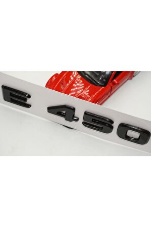 E 450 Bagaj Parlak Siyah Abs 3m 3d Yazı Logo