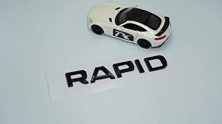 DK Tuning Skoda Rapİd Siyah ABS 3M 3D Bagaj Yazı Logo