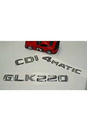 Benz Glk 220 Cdı 4matic Bagaj Krom Metal 3m 3d Yazı Logo