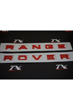 Range Rover Kaput Ve Bagaj Yazı Orjinal Ürün