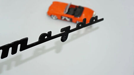 DK Tuning Mazda Japon Versiyon Siyah ABS Kaput Bagaj Yazı Logo Arma