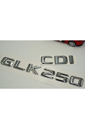 Benz Glk 250 Cdı Bagaj Krom Metal 3m 3d Yazı Logo