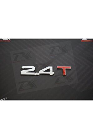 2.4 T Bagaj Krom Metal 3m 3d Yazı Logo Orjinal Ürün