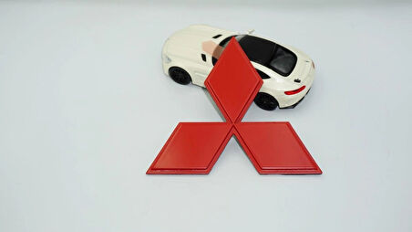 DK Tuning Bagaj Kırmızı ABS Yazı Logo Mitsubishi İle Uyumlu