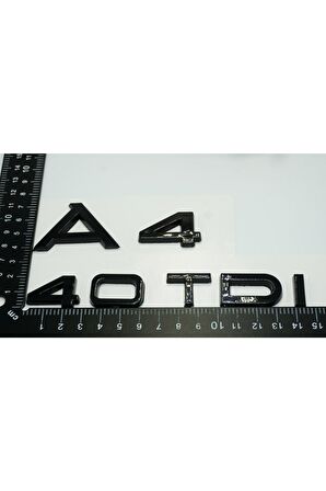 Audi A4 40 Tdi Parlak Siyah Abs 3m 3d Bagaj Yazı Logo Orjinal Ürün