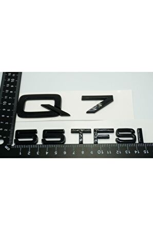 Audi Q7 55 Tfsi Parlak Siyah Abs 3m 3d Bagaj Yazı Logo Orjinal Ürün