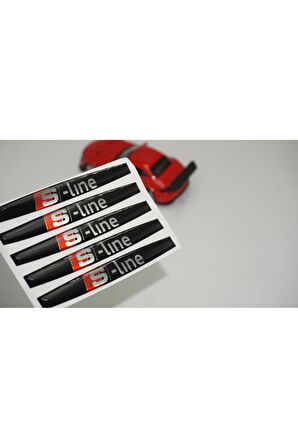 DK Audi S Line Logo Kapı Kolu 5Li Damla Desen Sticker Set