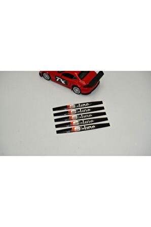 DK Audi S Line Logo Kapı Kolu 5Li Damla Desen Sticker Set