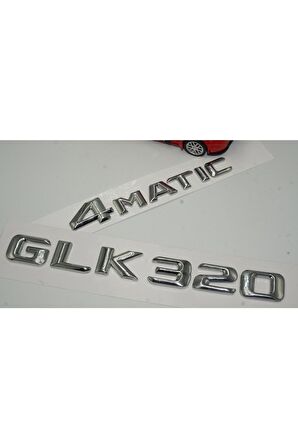 Benz Glk 320 4matic Bagaj Krom Metal 3m 3d Yazı Logo