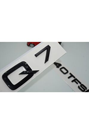 Audi Q7 40 Tfsi Parlak Siyah Abs 3m 3d Bagaj Yazı Logo Orjinal Ürün