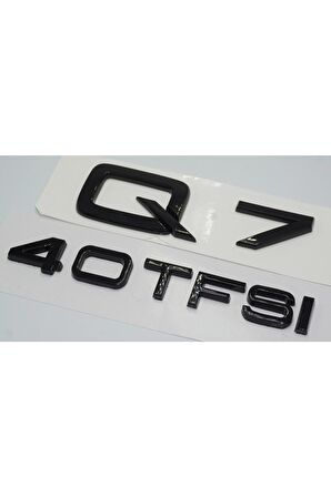 Audi Q7 40 Tfsi Parlak Siyah Abs 3m 3d Bagaj Yazı Logo Orjinal Ürün
