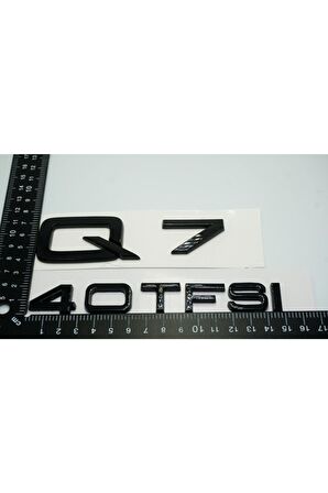 Audi Q7 40 Tfsi Parlak Siyah Abs 3m 3d Bagaj Yazı Logo Orjinal Ürün