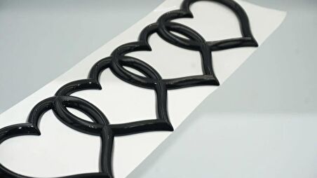 DK Tuning Audi Hearts Bagaj Siyah ABS Halka Rozet Amblem