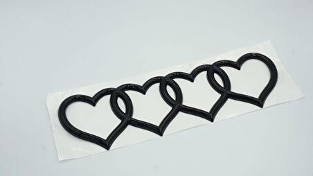DK Tuning Audi Hearts Bagaj Siyah ABS Halka Rozet Amblem