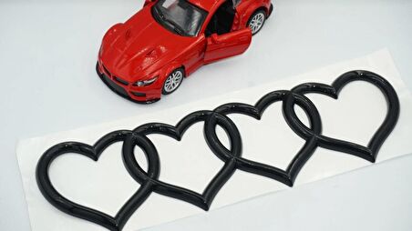 DK Tuning Audi Hearts Bagaj Siyah ABS Halka Rozet Amblem