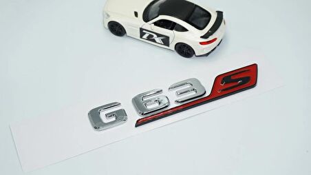 DK Tuning G63S Bagaj Kırmızı Krom ABS 3M 3D Yazı Logo Benz İle Uyumlu