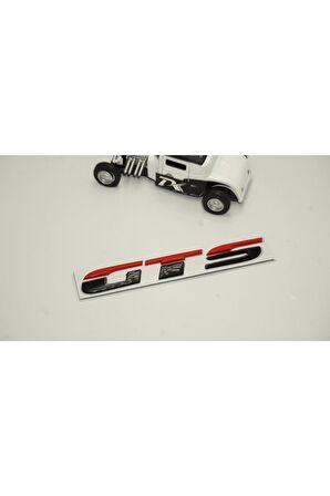 Porsche Gts Bagaj Siyah Kırmızı Metal 3m 3d Bagaj Yazı Logo