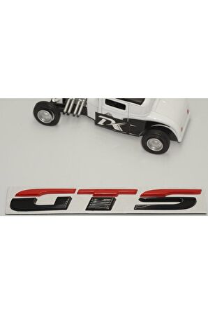 Porsche Gts Bagaj Siyah Kırmızı Metal 3m 3d Bagaj Yazı Logo
