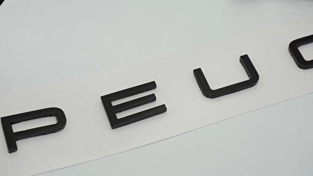 DK Tuning Peugeot Bagaj Yeni Nesil 3M 3D Siyah ABS Yazı Logo