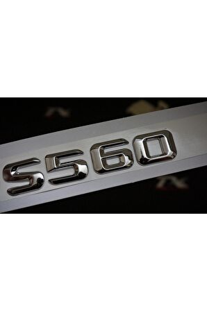 Maybach S560 Bagaj Krom Metal 3m 3d Yazı Logo