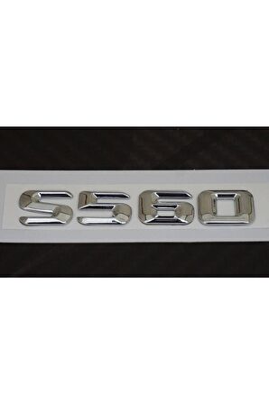 Maybach S560 Bagaj Krom Metal 3m 3d Yazı Logo