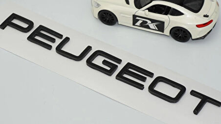 DK Tuning Peugeot Bagaj Yeni Nesil Siyah ABS Yazı Logo
