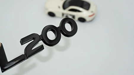 DK Tuning L200 Bagaj Siyah Yazı Logo Arma Mitsubishi İle Uyumlu