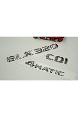 Benz Glk 320 Cdı 4matic Bagaj Krom Metal 3m 3d Yazı Logo