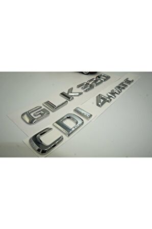 Benz Glk 320 Cdı 4matic Bagaj Krom Metal 3m 3d Yazı Logo