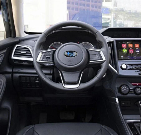 DK Tuning Direksiyon Siyah Mavi Amblem Logo Arma Subaru İle Uyumlu
