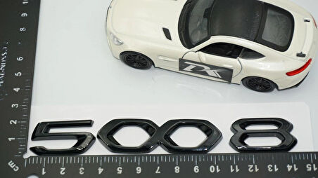 DK Tuning Peugeot 5008 Ön Kaput Ve Bagaj 20-22 Parlak Siyah Yazı Logo