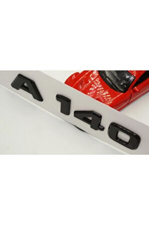 A 140 Bagaj Parlak Siyah Abs 3m 3d Yazı Logo