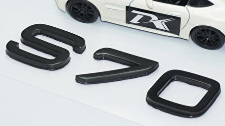 DK Tuning S70 Siyah ABS 3M 3D Bagaj Yazı Logo Volvo İle Uyumlu