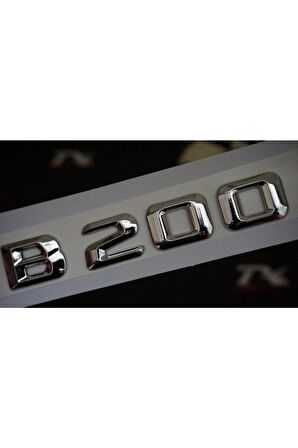 B200 Bagaj Krom Metal 3m 3d Yazı Logo