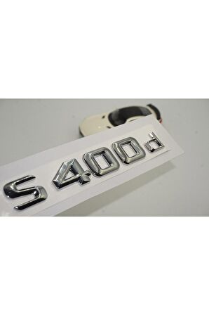 Mercedes Benz S400d Bagaj Krom Metal 3m 3d Yazı Logo