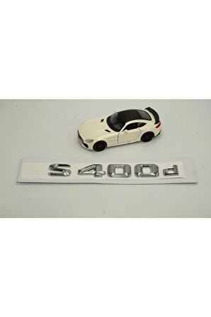 Mercedes Benz S400d Bagaj Krom Metal 3m 3d Yazı Logo