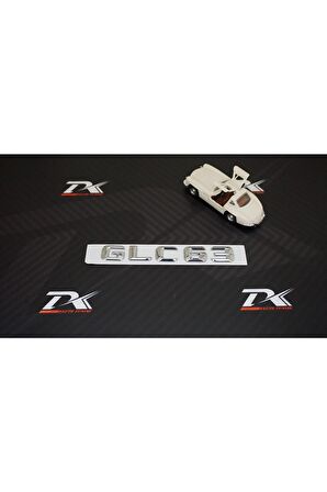 Glc63 Bagaj Krom Metal 3m 3d Yazı Logo