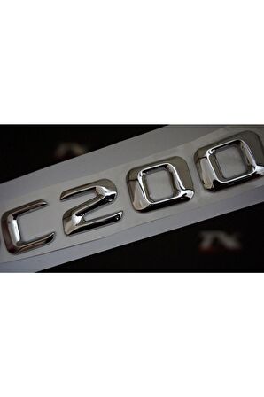 C200 Bagaj Krom Metal 3m 3d Yazı Logo