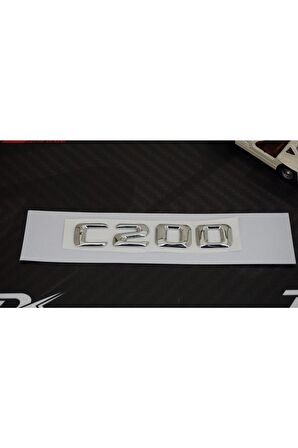 C200 Bagaj Krom Metal 3m 3d Yazı Logo