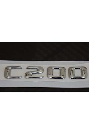 C200 Bagaj Krom Metal 3m 3d Yazı Logo