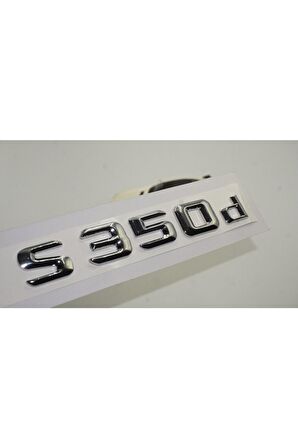 S350d Bagaj Krom Metal 3m 3d Yazı Logo