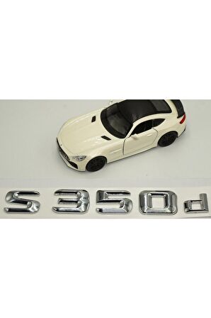S350d Bagaj Krom Metal 3m 3d Yazı Logo