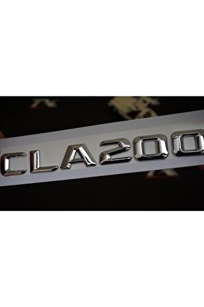 Cla200 Bagaj Krom Metal 3m 3d Yazı Logo