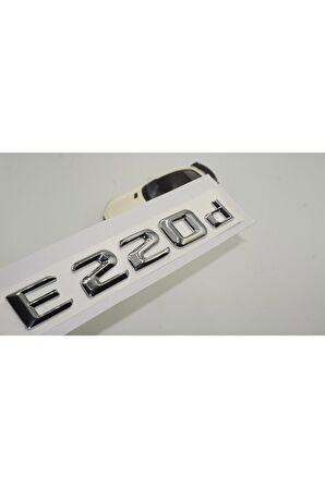 Mercedes Benz E220d Bagaj Krom Metal 3m 3d Yazı Logo