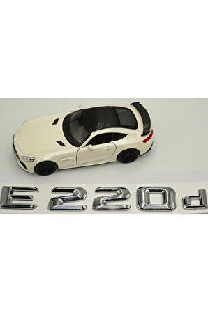 Mercedes Benz E220d Bagaj Krom Metal 3m 3d Yazı Logo