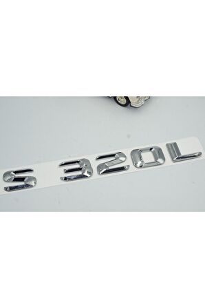 S320l Bagaj Krom Metal 3m 3d Yazı Logo