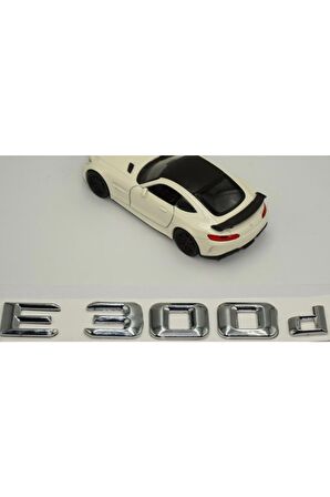 Mercedes Benz E300d Bagaj Krom Metal 3m 3d Yazı Logo Uyumlu